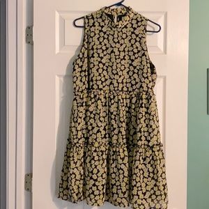 Sleeveless floral print dress